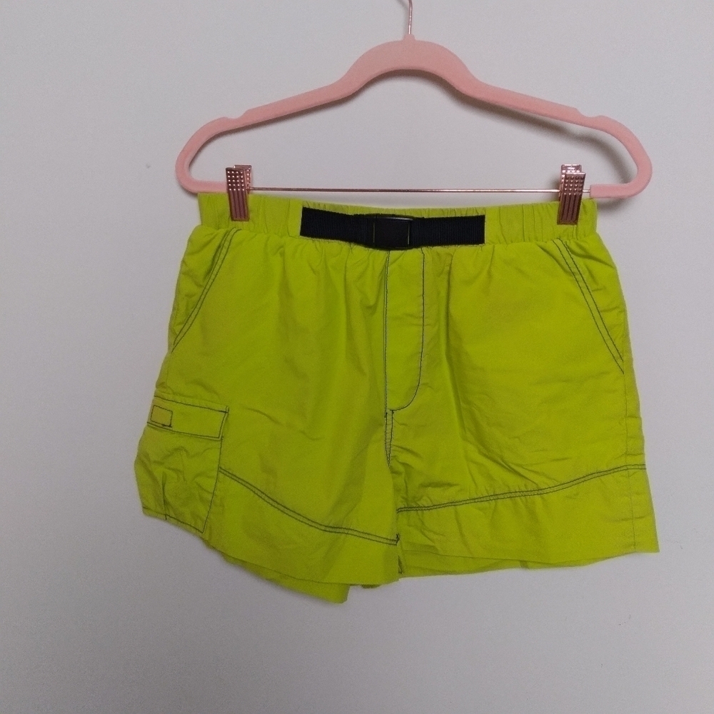 Urban Outfitters Neon Elastic Waist Utility Shorts Size Small